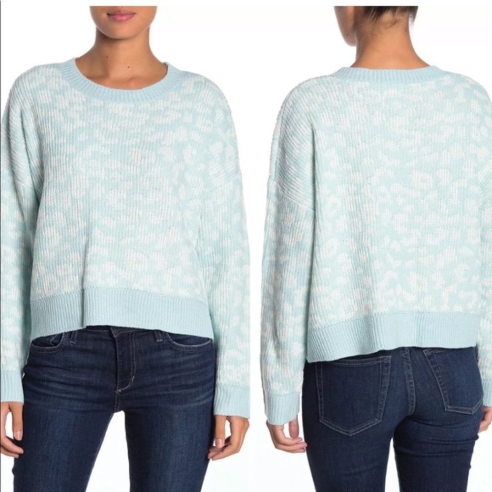 NWT John + Jenn Leopard Print Dolman  Sweater